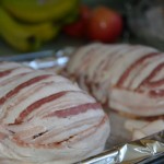 Bacon wrapped meatloaf, photo by Jenny MacBeth