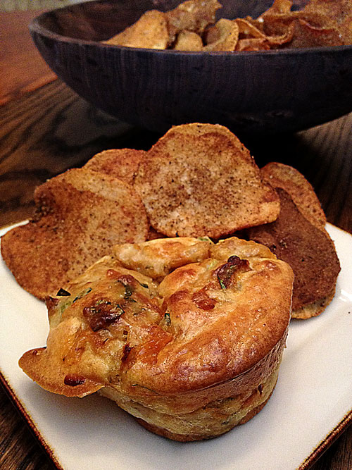 Tuna Melt Muffin with Old Bay Homemade Chips, photo by Jenny MacBeth